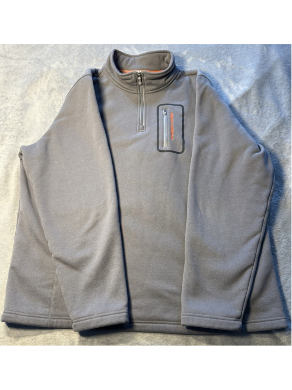 Under Armour Loose Fit 1/4 Zip Sweatshirt Men's Grey 2XL